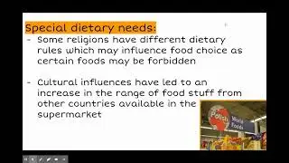Higher: lifestyles can have an impact on consumer food choice