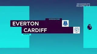 Por 1x0, o Everton vence o Cardiff na 13ª rodada da Premier League
