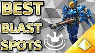 BEST PHARAH CONCUSSIVE BLAST SPOTS ON ALL MAPS| Riot Plays Overwatch
