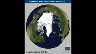September Arctic Sea Ice Extent 1979 to 2021