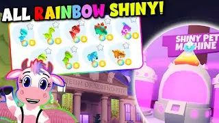 🦖 Making All The Dinosaur Pets RAINBOW SHINY Inside Roblox Overlook Bay!
