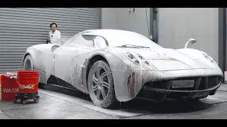 4K | Rửa Xe Pagani Anh Minh Nhựa | ASMR