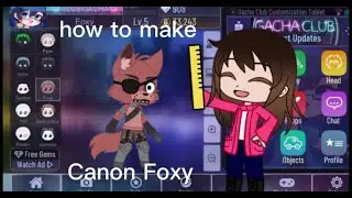 How to make Canon Foxy in gacha club #gachafnaf