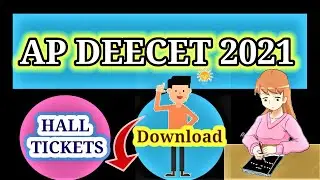 AP DEECET 2021 HALL TICKETS DOWNLOAD