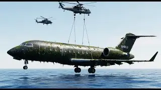 Private Jet Recovered from the Ocean&mdash;Restored and Covered in Gold