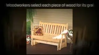 AL Furniture Co. Traditional English Red Cedar Porch Glider