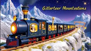 Animal Train to Glitter Mountains Nursery Rhyme | Fun Magical Animals Train Kids Adventure Song