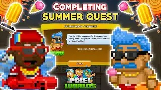 COMPLETING SUMMER QUEST 2021 | Pixel Worlds