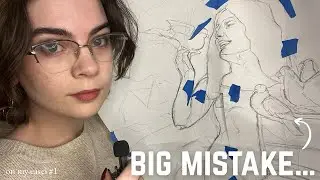 I made a big mistake on my new painting… | On My Easel #1 