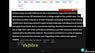 Kashmir Crisis Explodes: Over 50 Displaced in India-Pakistan Border Conflict! Upnews.today
