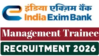 Export-Import Bank of India (EXIM Bank) Recruitment 2026, 40 Vacancies Notified, Apply Online