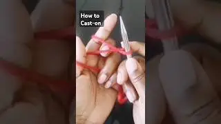 How to Cast On for Knitting begginners #knittingforbeginners