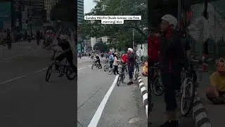Kuala Lumpur Car Free Morning #klcfm #cycling #kayuh #brompton #klcc