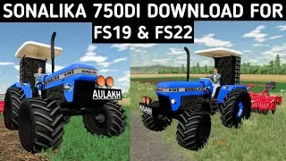 Sonalika 750 DI Full Modified | FS19 FS22 Free Download | Indian Tractor Mods | Jaskirat Aulakh |