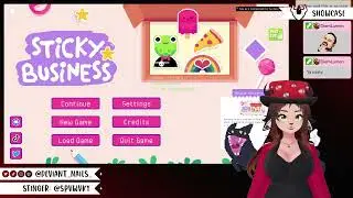 Gettin cozy and makin stickers!! - Sticky Business [Twitch VOD]