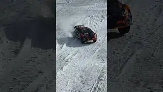 Traxxas rally car fun in the snow#traxxas#rchub