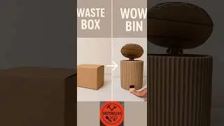 Waste Box to WOW Bin | DIY Dustbin from Cardboard | Best Out of Waste Idea #diy