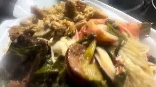 Backyard cooking greens gumbo with lime vegetable chicken rice #22 please subscribe 