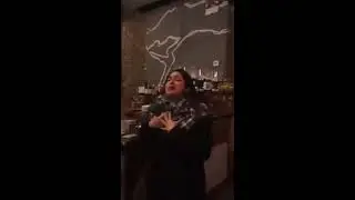 Crazy liberal woman meltdown at coffee shop.