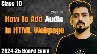 HTML Class 10 | How to Add Audio in Html Website | Embed Audio in html | Ep 7 #class10 @kidocoder