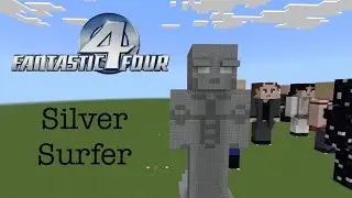 Minecraft Silver Surfer (Fantastic 4) Statue Tutorial