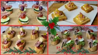 🎄Dale sabor y color a tu Navidad con estos 4 aperitivos irresistibles ☃️Deliciosos, fácil y rápido.🎄