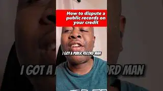 How to remove a public records on credit report #creditrepair #credit #debtcollection #debt