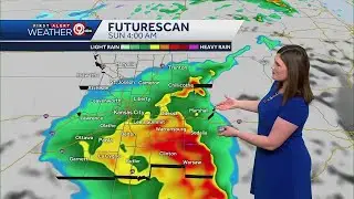 Quiet during the day, turning noisy with storms overnight