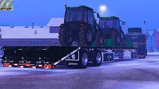 ATS 1.57 Mods | 4K | DEMCO Drop Deck - Freightliner FLD 120 | American Truck Simulator
