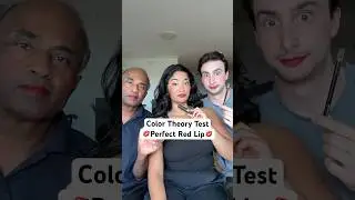 COLOR THEORY TEST WITH MY PERFECT RED LIP that I made with @themobbeauty ‼️