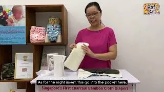 How To Use Raf Raf Charcoal Bamboo Cloth Diapers (Basic)