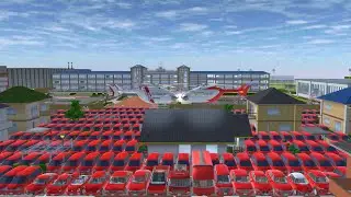 SAKURA ALL RED COLOUR SUPER CAR COLLECTION AT NEAR SUSHI BAR 😱😍🚔🚒✅. SAKURASCHOOLSIMULATOR 🚁🤣😱😍🚔🚒✅✅