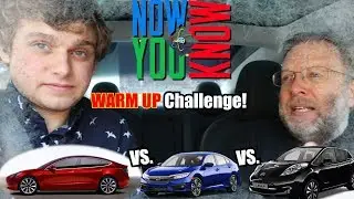 Model 3 vs. ICE car vs. Nissan Leaf Heating Challenge!