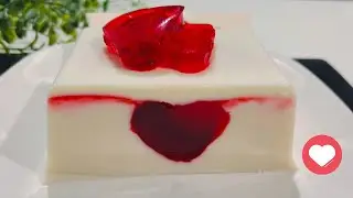Hidden Heart Jelly Pudding...❤️