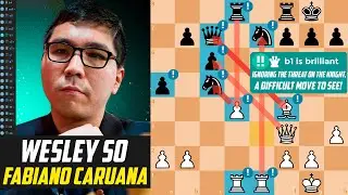 ♟️Wesley So OUTCALCULATES Fabiano Caruana!                                            [Stockfish 17]