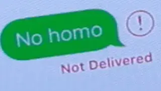 when the 'no homo' doesn't send