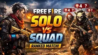 Solo vs Squad Like a Hacker 😈 | Free Fire Gameplay