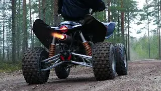 Great 4 Stroke Sounds Of Polaris Outlaw 525 IRS Atv (Raw)