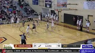 Loretto High School vs Cannon County High School - Men's Basketball - 3_6_2025 Region 5AA Championsh