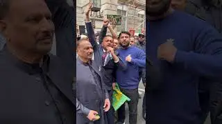 Nawaz Sharif greeted by his supporters as he arrives at the Avenfield flats from Belarus