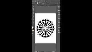 How to create optical spiral illusion vector | Hypnotic mandala design #illusionshorts #viralshorts