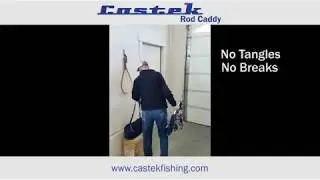 Eliminate tangled and broken fishing rods with Castek Rod Caddy!