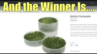 Victorio 4 Tray Sprouter Contest Winner