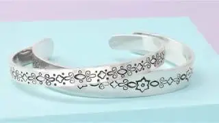 Comment réaliser un bracelet manchette avec un motif poinçonné ImpressArt ?
