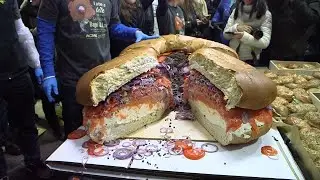 Tremble Before the World's Largest Lox and Bagel Sandwich