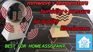 All in One Home Presence Sensor with mmwave  SEN0395  + BME680 + BH1750