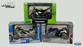 Unboxing & Review: Welly 1:18 Motorcycles &ndash; Yamaha R1, BMW K1200LT, Kawasaki ZX-10R