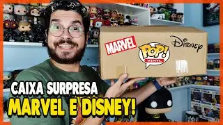 COMPREI UMA CAIXA DE FUNKO POP DA MARVEL E DISNEY