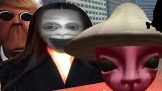 Angry Munci Family, Stalkbot, RosaliaBizcochito Family, Obunga And SeleneDelgado Nextbot Gmod