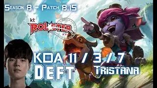 KT Deft TRISTANA vs VLADIMIR ADC - Patch 8.15 KR Ranked